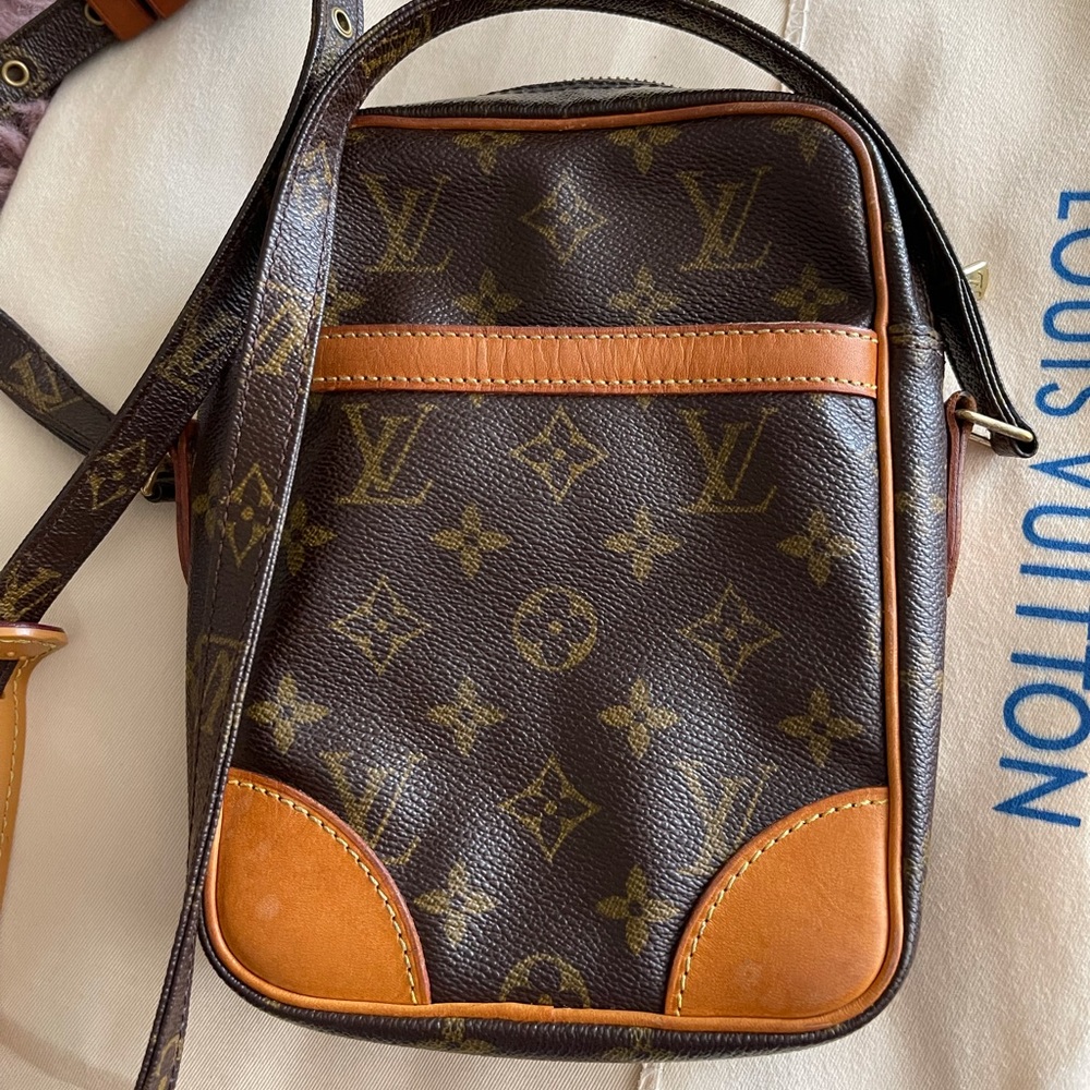 Authentic Louis Vuitton Danube PM crossbody bag.